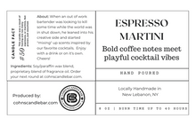 Load image into Gallery viewer, Espresso Martini label