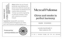 Load image into Gallery viewer, Mezcal Paloma Candle lable